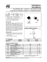 Datasheet STB70NF3LL manufacturer STMicroelectronics